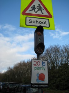 The snail image looks attractive, but only a 20mph limit holds any sway in a court of law.