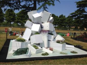 Could we end up with a fridge mountain? Or could it be a novel idea for a roundabout? (this was an innovative garden at RHS Hampton Court!)