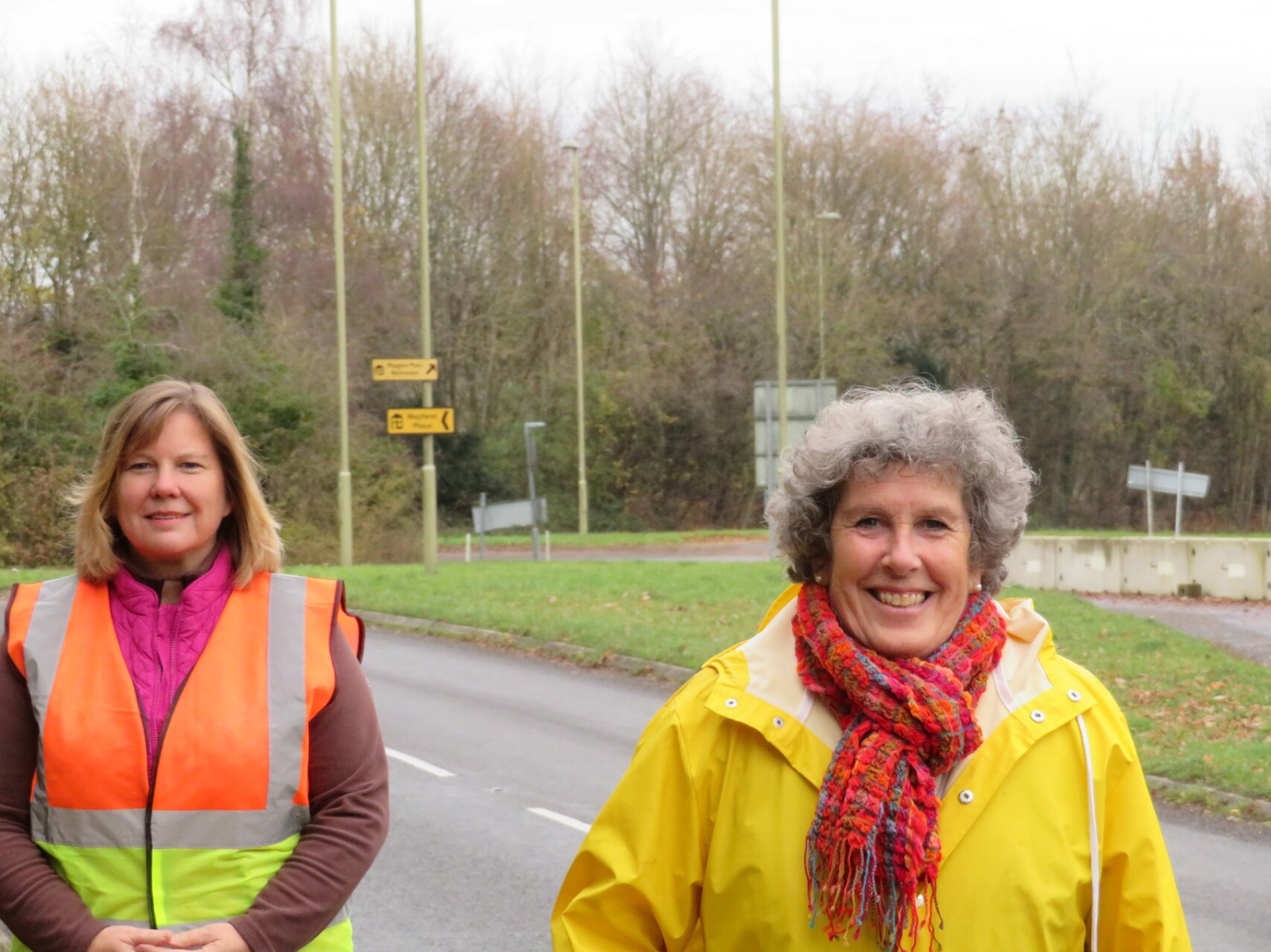 Jackie and Yvette on the A31